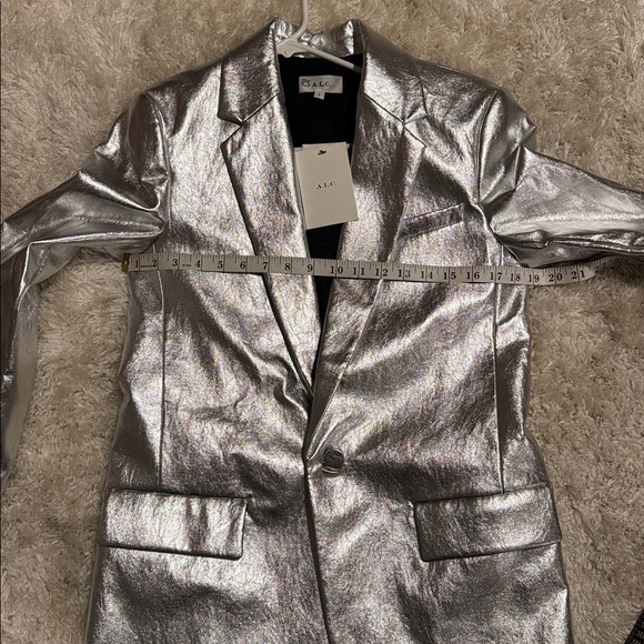 A.L.C. Silver Metallic Blazer - Picture 12 of 16